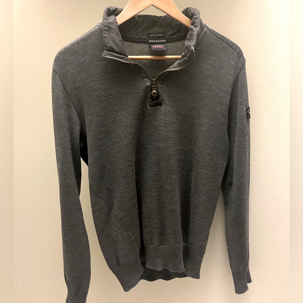 PAUL & SHARK YACHTING - grey half zip sweater